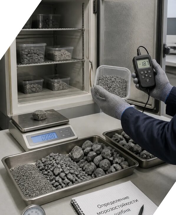 Определение морозостойкости щебня в Наро-Фоминске от 3586 р. | ЭкспертизаРоссия