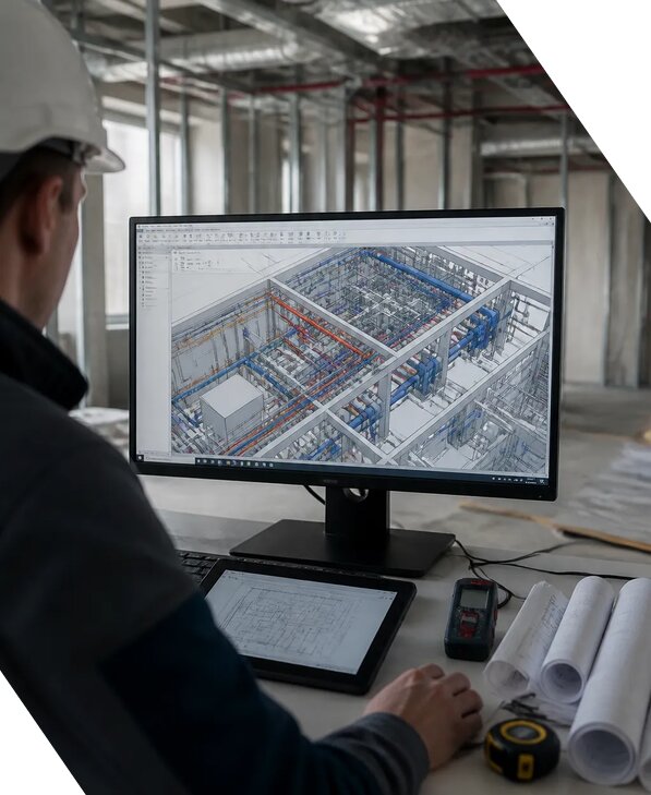 Создание BIM модели инженерных сетей для объектов в Наро-Фоминске
